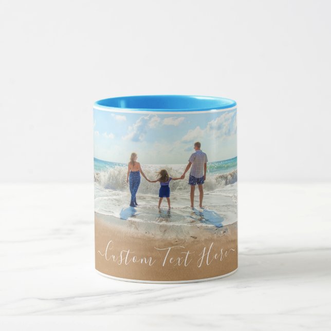 Custom Photo Text Mug Your Favourite Family Photos (Center)