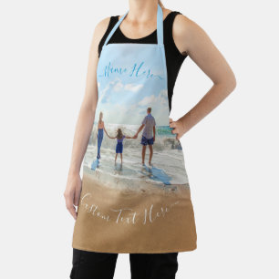 Custom Photo Text Name Apron with Your Photos