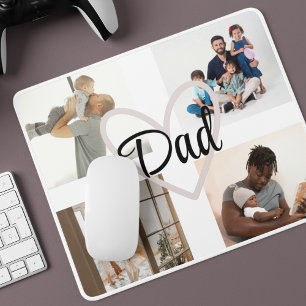Custom Photo & Text Personalised Father’s Day Gift Mouse Mat