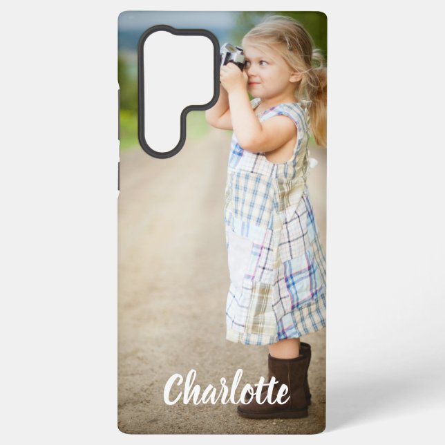 Custom Photo Text Personalised  Samsung Galaxy S22 Ultra Case (Back)