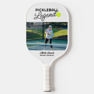 Custom Photo & Text Pickleball Legend Personalised Paddle