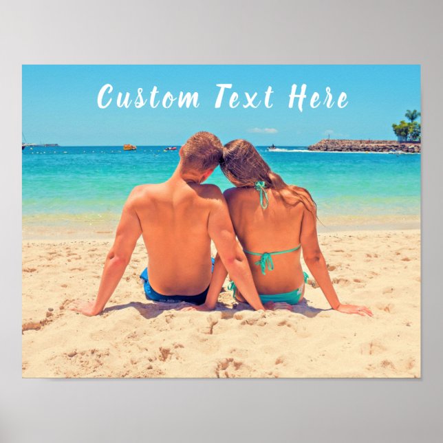 Custom Photo Text Poster Your Favorite Photos (Front)