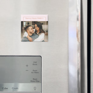 Custom Photo & Text Romantic Gift - Personalized Magnet