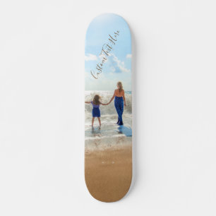 Custom Photo Text Skateboard Your Design - Summer