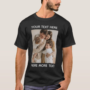 Custom Photo & Text T-Shirt – Personalised SHIRT