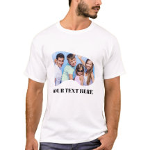 Custom Photo & Text T-Shirt | Personalised T-shirt