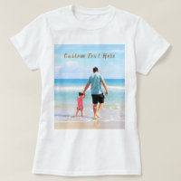 Custom Photo Text T-Shirt Your Design - Super DAD