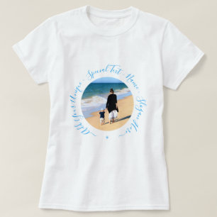 Custom Photo Text T-Shirt Your Family Photos Gift