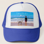 Custom Photo Text Trucker Hat - Your Pets Design<br><div class="desc">Custom Photo and Text - Your Own Design - My Pet - Personalised Family / Friends or Personal Gift - Add Your Photo and Text - Resize and move or remove and add elements / text with customisation tool ! Choose / add your favourite font / text colour ! You...</div>