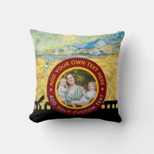 Custom Photo Text – Van Gogh Art Personalised Gift Cushion