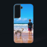 Custom Photo Text with Your Pets Photos Gift Samsung Galaxy Case<br><div class="desc">Custom Photo and Text - Make Your Own Design - I Love My Pet - Personalised Family / Friends / Pets or Personal Gift - Add Your Photo and Text / Name - Resize and move or remove and add elements / text with customisation tool ! You can transfer this...</div>