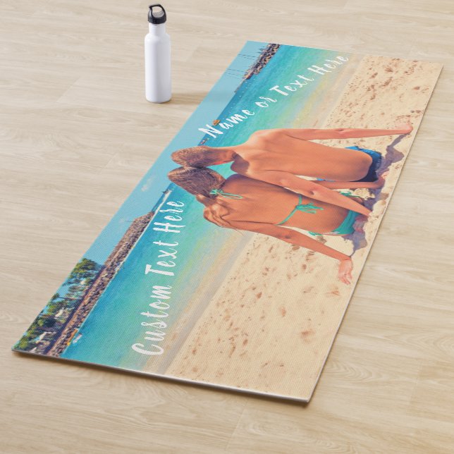 Custom Photo Text Yoga Mat - Your Summer Design (In Situ)