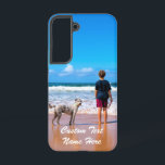 Custom Photo Text Your Favourite Photos with Pets Samsung Galaxy Case<br><div class="desc">Custom Photo and Text - Your Own Design - My Pet  -  Personalised Family / Friends or Personal Gift - Add Your Photo and Text - Resize and move or remove and add elements / text with customisation tool ! Enjoy - Be Happy :)</div>