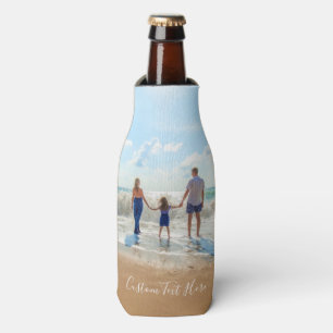 Custom Photo Text Your Own Design Bottle Cooler
