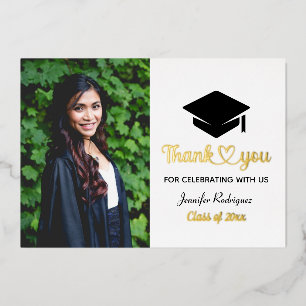 Custom Photo Thank You Graduation Cap Grad