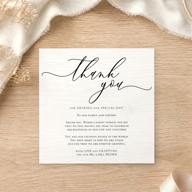 Custom Photo Thank You Mini Enclosure Card (Creator Uploaded)