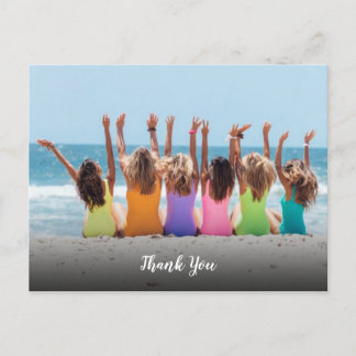 Custom Photo Thank You Postcard