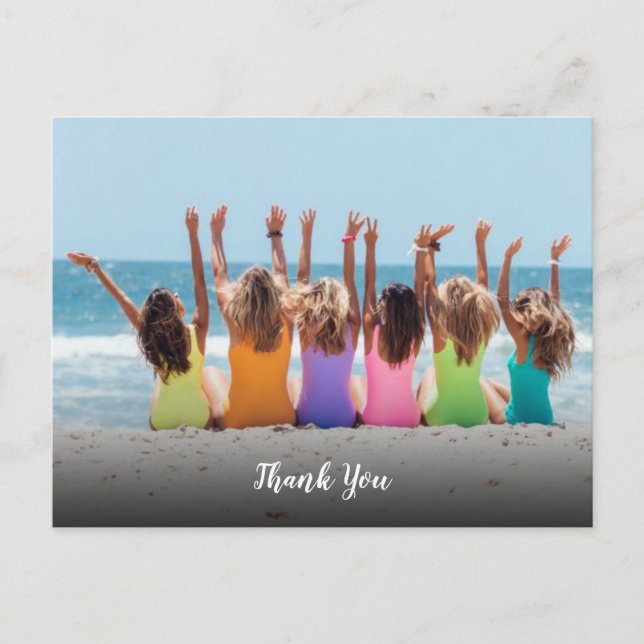 Custom Photo Thank You Postcard (Front)