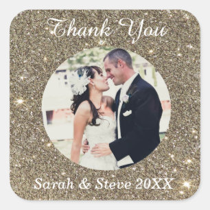 Custom Photo Thank You Stickers