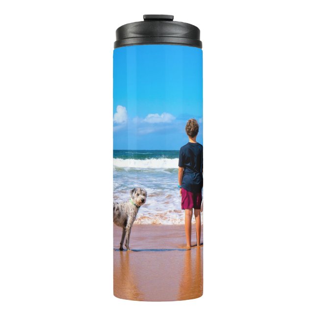 Custom Photo Thermal Tumbler Your Photos Design (Front)