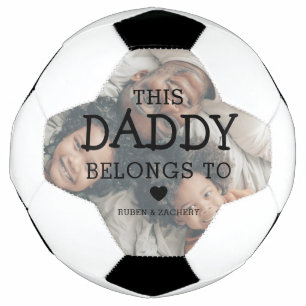 Custom Photo 'This Daddy Belongs To'   Dad Football
