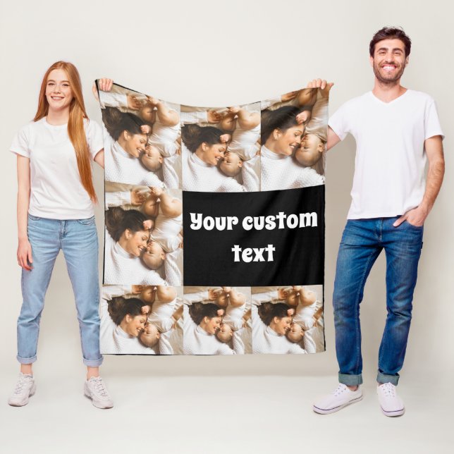 Custom Photo Throw Blanket – Personalised Picture  (In Situ)