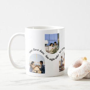 Custom Photo Timeline – Wedding Gift for Couple Coffee Mug