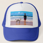 Custom Photo Trucker Hat with Your Photos Design<br><div class="desc">Custom Photo Hats - Your Own Design - Personalised Family / Friends or Personal Caps Gift - Add Your Photo / text - Resize and move or remove and add elements / text with customisation tool ! Choose / add your favourite font / text colour ! You can transfer this...</div>