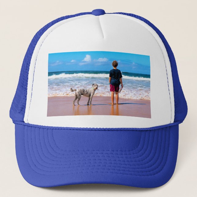 Custom Photo Trucker Hat with Your Photos Design (Front)
