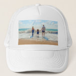 Custom Photo Trucker Hat with Your Photos Design<br><div class="desc">Custom Photo Hat - Unique Your Own Design -  Personalised Family / Friends or Personal Trucker Hats / Gift - Add Your Photo / text - Resize and move elements with customisation tool ! Choose font / size / colour.</div>