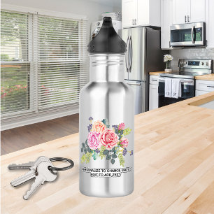 Custom Photo (Two Sides) Artwork Slogan Name 18oz 532 Ml Water Bottle