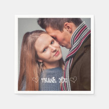 Custom Photo Typography napkin