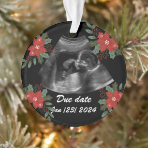 Custom photo, ultrasound sonogram  Christmas Ornament