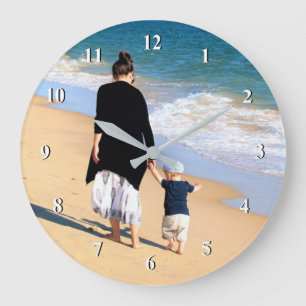 Custom Photo - Unique Your Own Design - Best MOM Large Clock