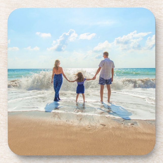 Custom Photo - Unique Your Own Design Personalised Coaster (Front)