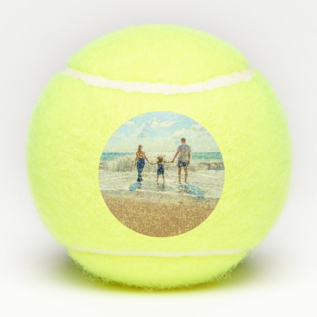 Custom Photo - Unique Your Own Design Personalised Tennis Balls (Back)