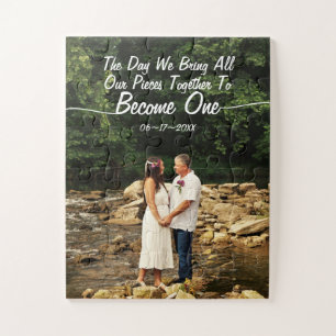 Custom Photo Unity Wedding  Jigsaw Puzzle