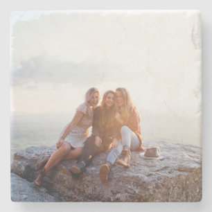 Custom Photo Upload Add Your Own Design Picture Stone Coaster