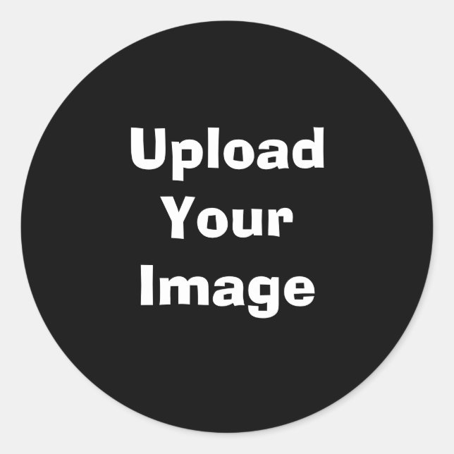 Custom Photo Upload– Classic Round Sticker (Front)