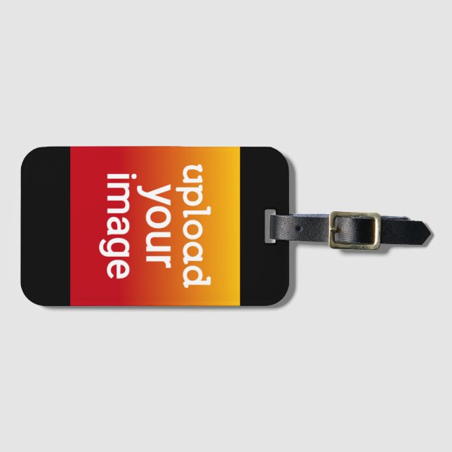 Custom Photo Upload Luggage Tag (Front Horizontal)