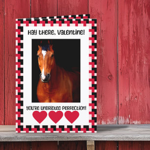 Custom Photo Valentine from the Horse Holiday Card