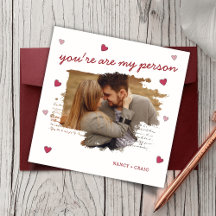 Custom Photo Valentine's Day Greeting Card