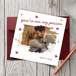 Custom Photo Valentine's Day Greeting Card