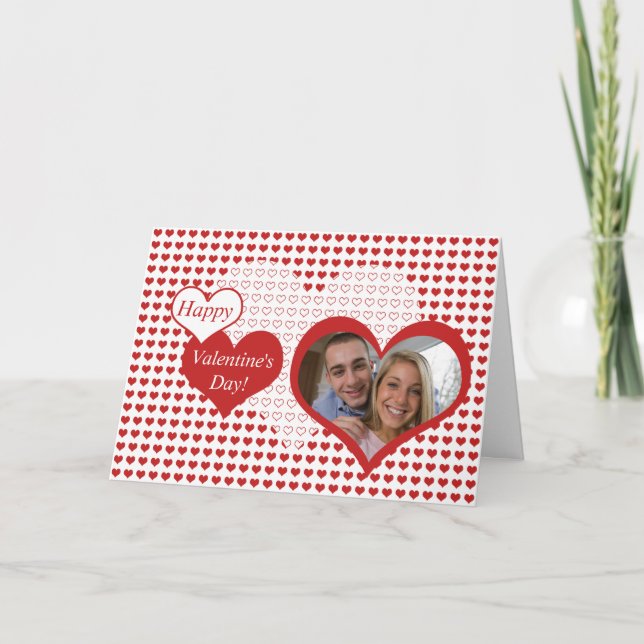 Custom Photo Valentine's Day Greeting Cards (Front)