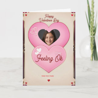 Custom Photo Valentine's Day Holiday Card