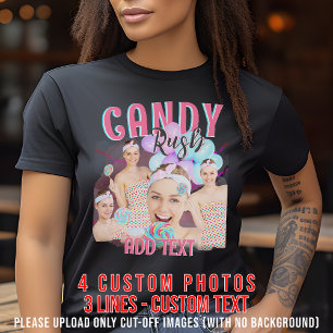 Custom Photo Vintage 90s Era Bootleg Trendy Retro T-Shirt