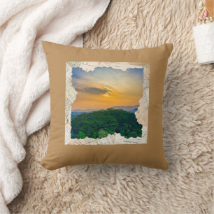 Custom Photo Vintage Newspaper Frame  Cushion