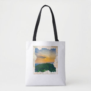 Custom Photo Vintage Newspaper Frame  Tote Bag