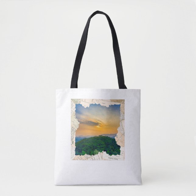 Custom Photo Vintage Newspaper Frame  Tote Bag (Front)