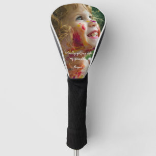 Custom Photo Virtually Golfing with Grandma Golf Head Cover